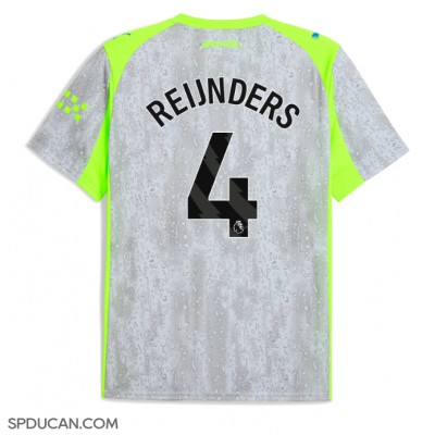 Muški Nogometni Dres Manchester City Tijjani Reijnders #4 Rezervni 2025-26 Kratak Rukav Muški Nogometni Dres Manchester City Tijjani Reijnders #4 Rezervni 2025-26 Kratak Rukav